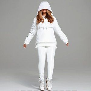 Beyonce Ivy Park 1/2 Zip Sherpa Layered Jacket